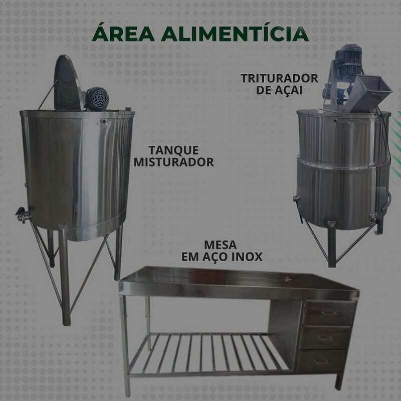 EQUIPAMENTOS INOX PARA ALIMENTOS